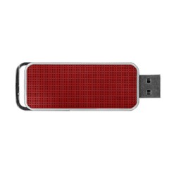 Metallic Mesh Screen 2-red Portable Usb Flash (one Side) by impacteesstreetweareight