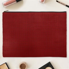 Metallic Mesh Screen 2-red Cosmetic Bag (xxxl) by impacteesstreetweareight