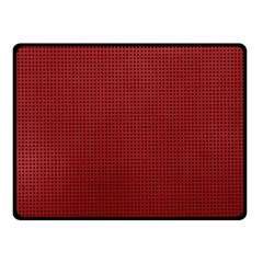 Metallic Mesh Screen 2-red Double Sided Fleece Blanket (small)  by impacteesstreetweareight