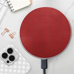 Metallic Mesh Screen 2-red Wireless Charger by impacteesstreetweareight