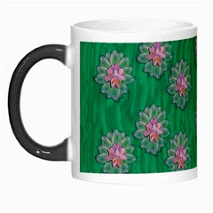 Lotus Bloom In The Blue Sea Of Peacefulness Morph Mugs by pepitasart