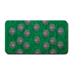 Lotus Bloom In The Blue Sea Of Peacefulness Medium Bar Mats by pepitasart