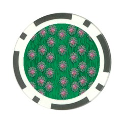 Lotus Bloom In The Blue Sea Of Peacefulness Poker Chip Card Guard (10 Pack) by pepitasart