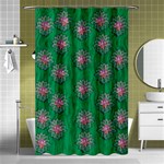 Lotus Bloom In The Blue Sea Of Peacefulness Shower Curtain 48  x 72  (Small)  Curtain(48  X 72 ) - 42.18 x64.8  Curtain(48  X 72 )