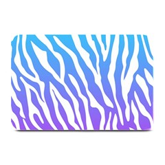 White Tiger Purple & Blue Animal Fur Print Stripes Plate Mats by Casemiro