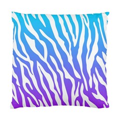 White Tiger Purple & Blue Animal Fur Print Stripes Standard Cushion Case (one Side) by Casemiro