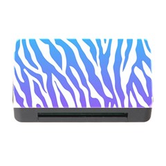 White Tiger Purple & Blue Animal Fur Print Stripes Memory Card Reader With Cf by Casemiro