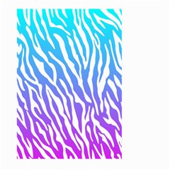 White Tiger Purple & Blue Animal Fur Print Stripes Large Garden Flag (two Sides) by Casemiro