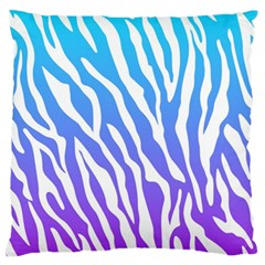 White Tiger Purple & Blue Animal Fur Print Stripes Standard Flano Cushion Case (one Side) by Casemiro