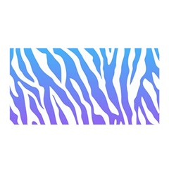 White Tiger Purple & Blue Animal Fur Print Stripes Satin Wrap by Casemiro