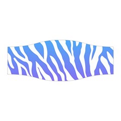 White Tiger Purple & Blue Animal Fur Print Stripes Stretchable Headband by Casemiro