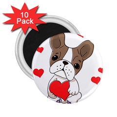 French Bulldog Hearts 2 25  Magnets (10 Pack)  by SomethingForEveryone