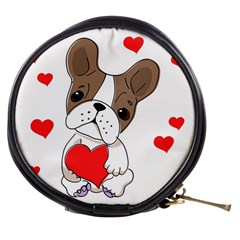 French Bulldog Hearts Mini Makeup Bag by SomethingForEveryone