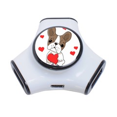 French Bulldog Hearts 3-port Usb Hub by SomethingForEveryone