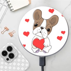 French Bulldog Hearts Wireless Charger by SomethingForEveryone