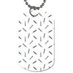 Gray Pencils On A Light Background Dog Tag (Two Sides) Front