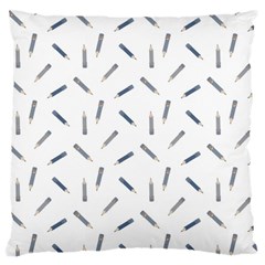 Gray Pencils On A Light Background Large Cushion Case (one Side) by SychEva