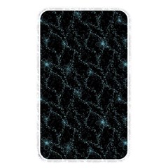 Turquoise Abstract Flowers With Splashes On A Dark Background  Abstract Print Memory Card Reader (rectangular) by SychEva