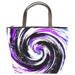 Canvas-acrylic-digital-design Bucket Bag Front