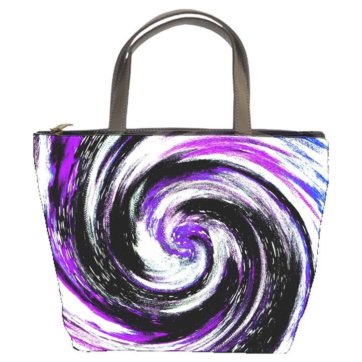 Canvas-acrylic-digital-design Bucket Bag