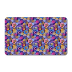 Multicolored Circles And Spots Magnet (rectangular) by SychEva