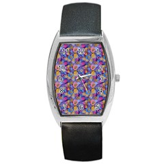 Multicolored Circles And Spots Barrel Style Metal Watch by SychEva