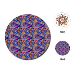 Multicolored Circles And Spots Playing Cards Single Design (round) by SychEva