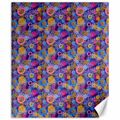 Multicolored Circles And Spots Canvas 8  X 10  by SychEva