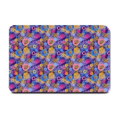 Multicolored Circles And Spots Small Doormat  by SychEva