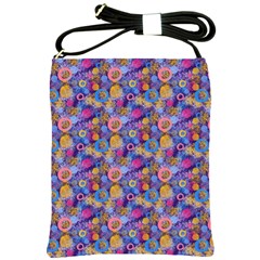 Multicolored Circles And Spots Shoulder Sling Bag by SychEva