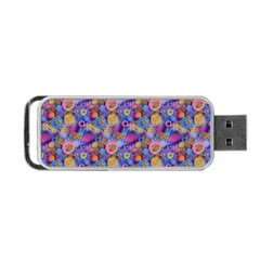 Multicolored Circles And Spots Portable Usb Flash (one Side) by SychEva