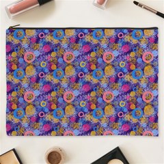 Multicolored Circles And Spots Cosmetic Bag (xxxl) by SychEva