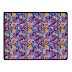 Multicolored Circles And Spots Double Sided Fleece Blanket (small)  by SychEva