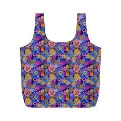 Multicolored Circles And Spots Full Print Recycle Bag (M)