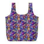 Multicolored Circles And Spots Full Print Recycle Bag (L) Front