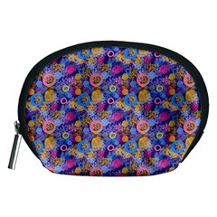 Multicolored Circles And Spots Accessory Pouch (medium) by SychEva