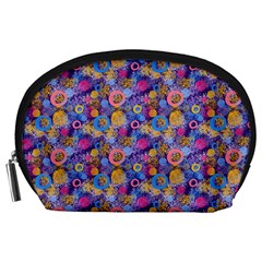 Multicolored Circles And Spots Accessory Pouch (large) by SychEva