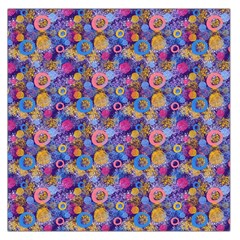 Multicolored Circles And Spots Large Satin Scarf (square) by SychEva