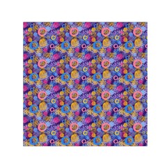 Multicolored Circles And Spots Small Satin Scarf (square) by SychEva