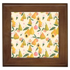 Yellow Juicy Pears And Apricots Framed Tile by SychEva