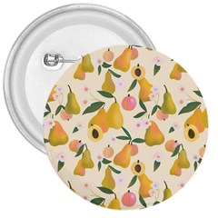 Yellow Juicy Pears And Apricots 3  Buttons by SychEva