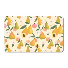 Yellow Juicy Pears And Apricots Magnet (rectangular) by SychEva