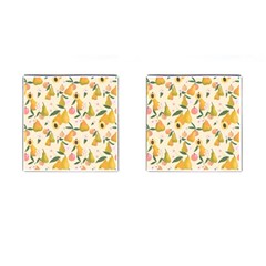 Yellow Juicy Pears And Apricots Cufflinks (square) by SychEva