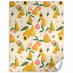 Yellow Juicy Pears And Apricots Canvas 12  X 16  by SychEva