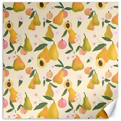 Yellow Juicy Pears And Apricots Canvas 16  X 16  by SychEva