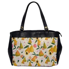 Yellow Juicy Pears And Apricots Oversize Office Handbag by SychEva