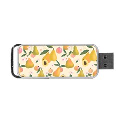 Yellow Juicy Pears And Apricots Portable Usb Flash (one Side) by SychEva