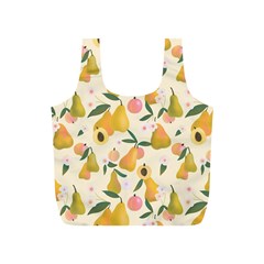 Yellow Juicy Pears And Apricots Full Print Recycle Bag (s) by SychEva