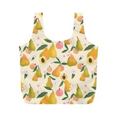 Yellow Juicy Pears And Apricots Full Print Recycle Bag (m) by SychEva