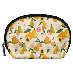 Yellow Juicy Pears And Apricots Accessory Pouch (large)